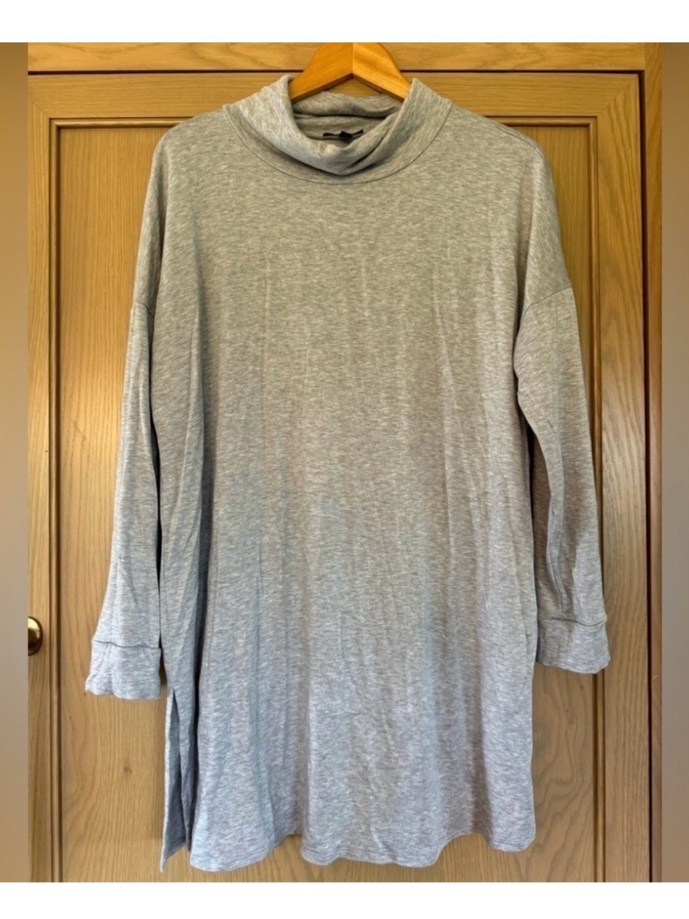 💫Eileen Fisher Heather Gray Long Sleeve Tunic Top💫